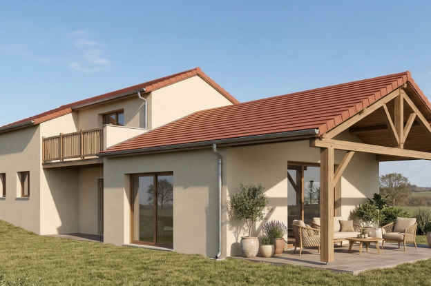 Ambiance côté terrasse et balcon