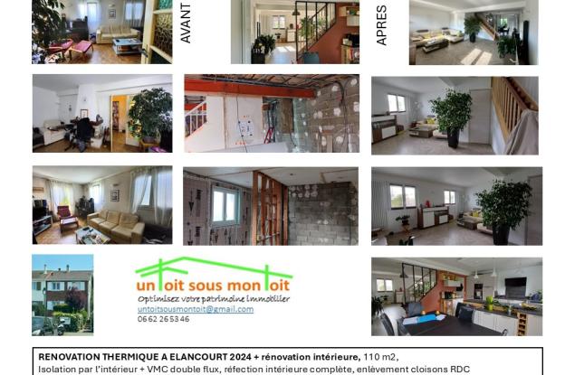 Rénovation thermique et intérieure complète à Elancourt