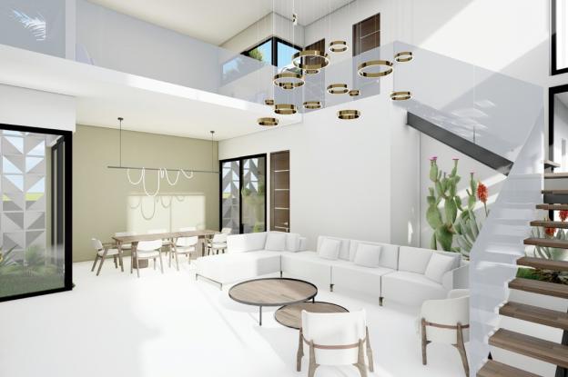 interieur-sejour double hauteur-mali-luxe-faz architecte