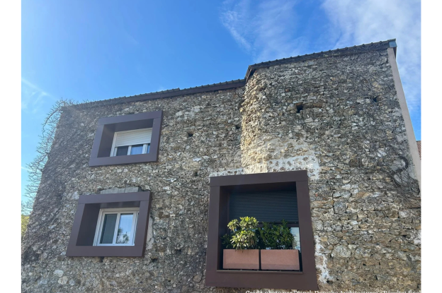 Vue de la façade arrière terminée