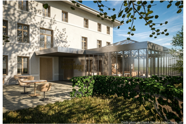 Vue extérieure de l'extension en phase projetée