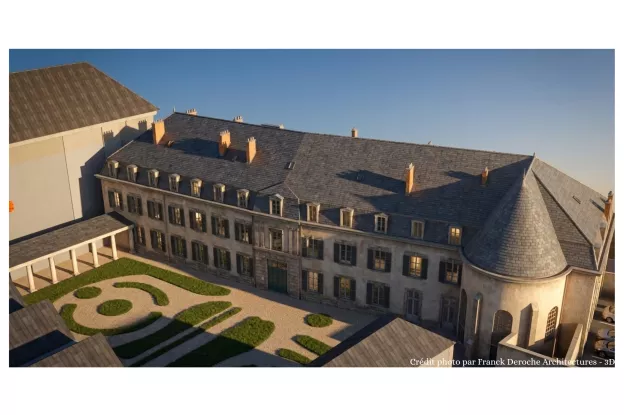 Vue 3D n°1 du projet en phase projetée