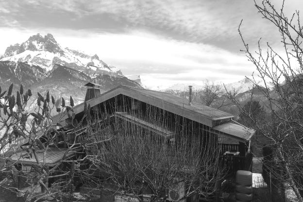 Vue arrière du chalet