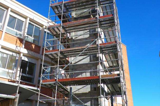 ascenseur en travaux