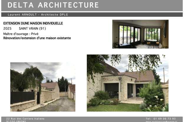 Extension d'une maison individuelle