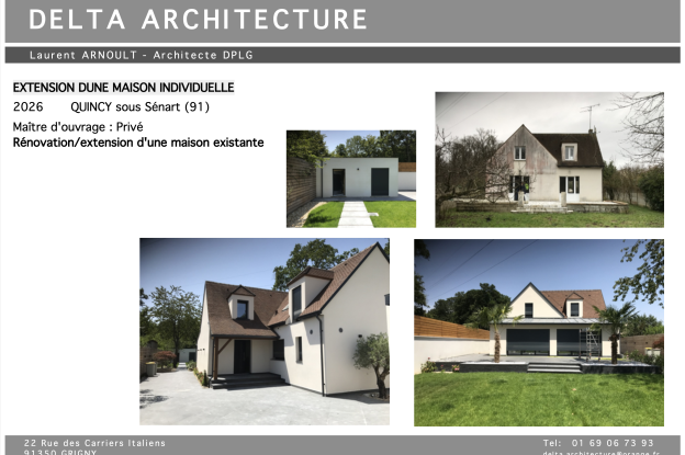 Extension d'une maison individuelle