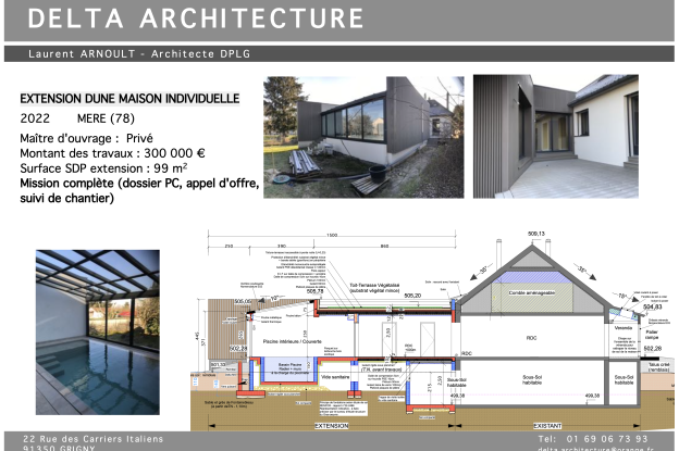 Extension d'une maison individuelle