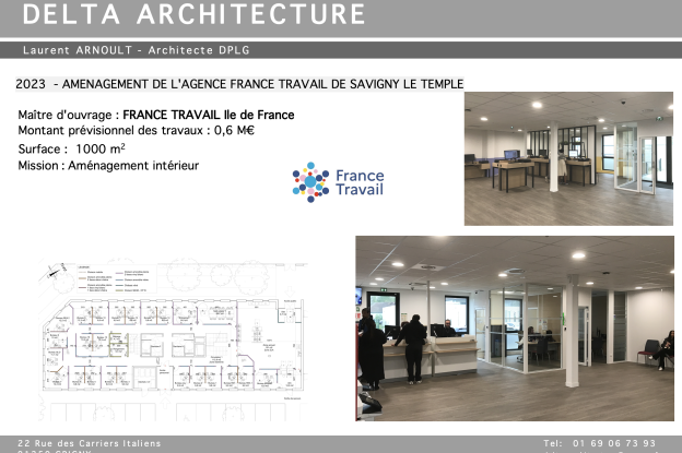 Aménagement d'une agence France Travail