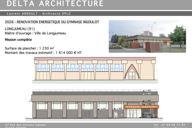 Rénovation énergétique d'un gymnase