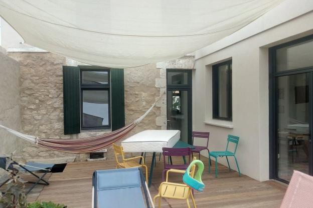 Vue sur la terrasse
