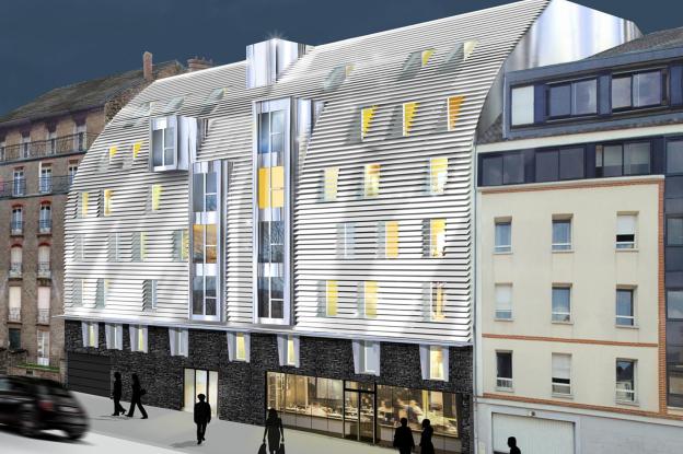 Construction d'un immeuble comprenant 29 logements rue Jean Macé, cette réalisation à reçu le prix de la pyramide d'argent (2015) ainsi que la pyramide d'or (2015) et le prix national de l'esthétisme (2015)