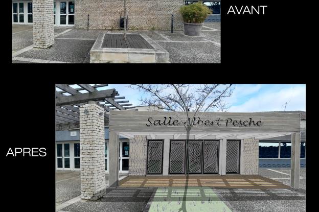 Proposition avec la création d'une pergola