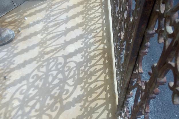 détail balcon restauré