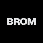 BROM écrit sur fond noir.