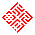 Logo rouge avec les lettres stylisées de KROM