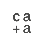 Logo avec les lettres "ca+a" de l'agence cussac architectes et associés