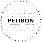 Logo agence - SARL d'architecture Gilbert PETIBON - 1 Boulevard d'Armor, 22300 LANNION