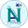 Lettre "N" au coeur d'un cercle bleu turquoise