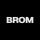 BROM écrit sur fond noir.