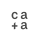 Logo avec les lettres "ca+a" de l'agence cussac architectes et associés