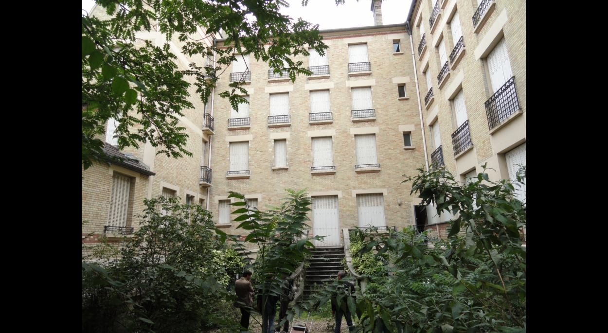 Immeuble 61 Bd Saint-Jacques - vue générale sur jardin avant travaux