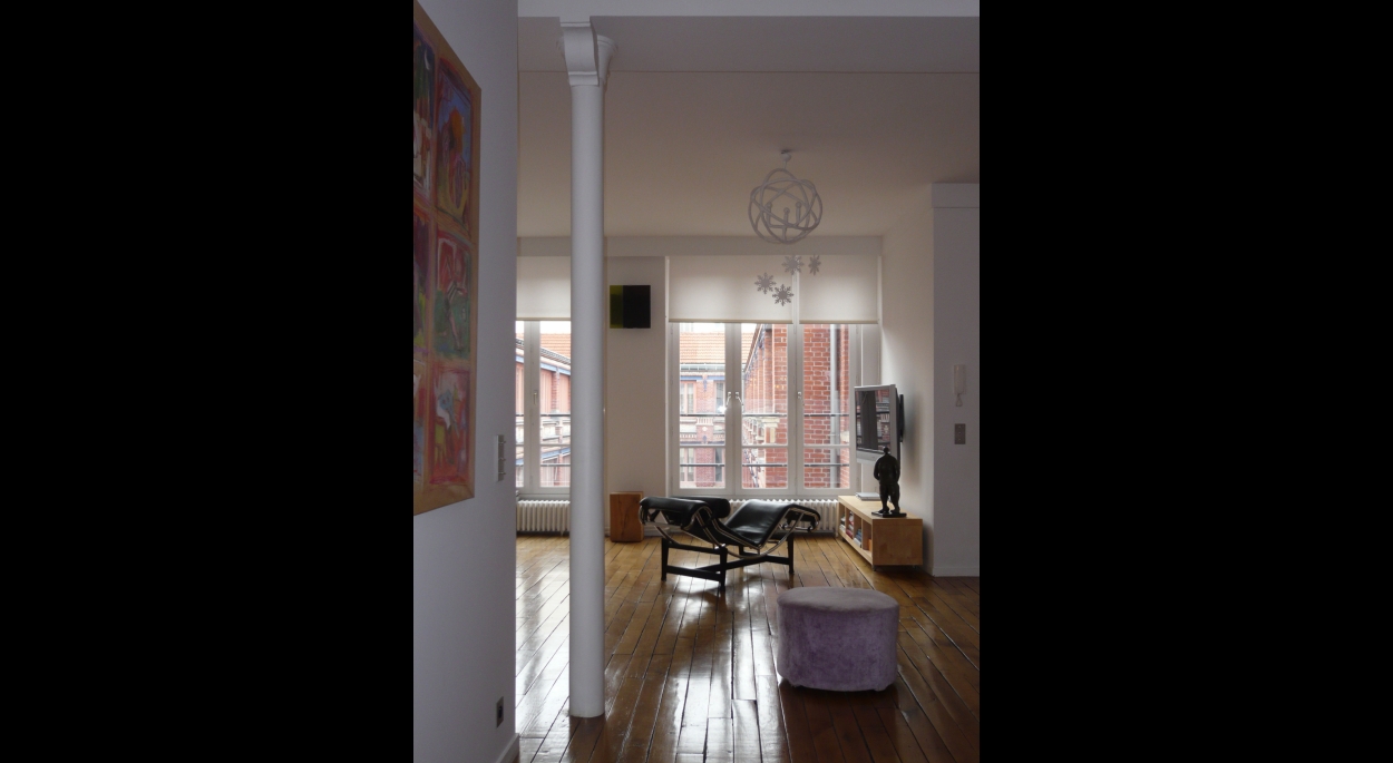Transformation d'un atelier d'ébéniste en loft. Appartement RV / ARCHI-V.O