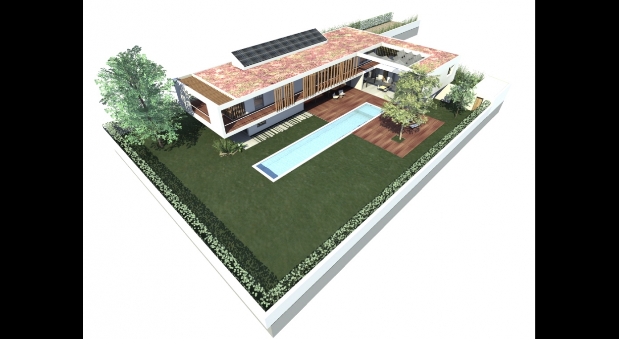 Construction d'une villa contemporaine haut de gamme à Blagnac. Projet par l'Atelier S architectures, architecte à Toulouse (Amidonniers)