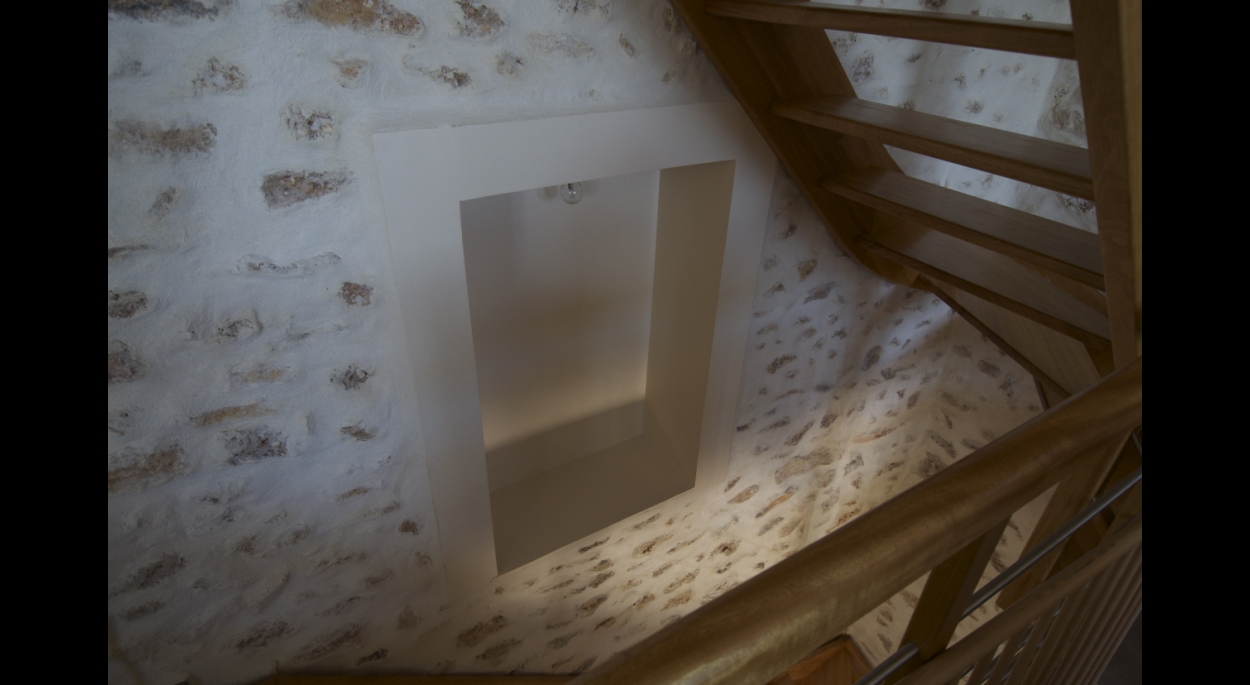Extension de maison meulière - Détail escalier
