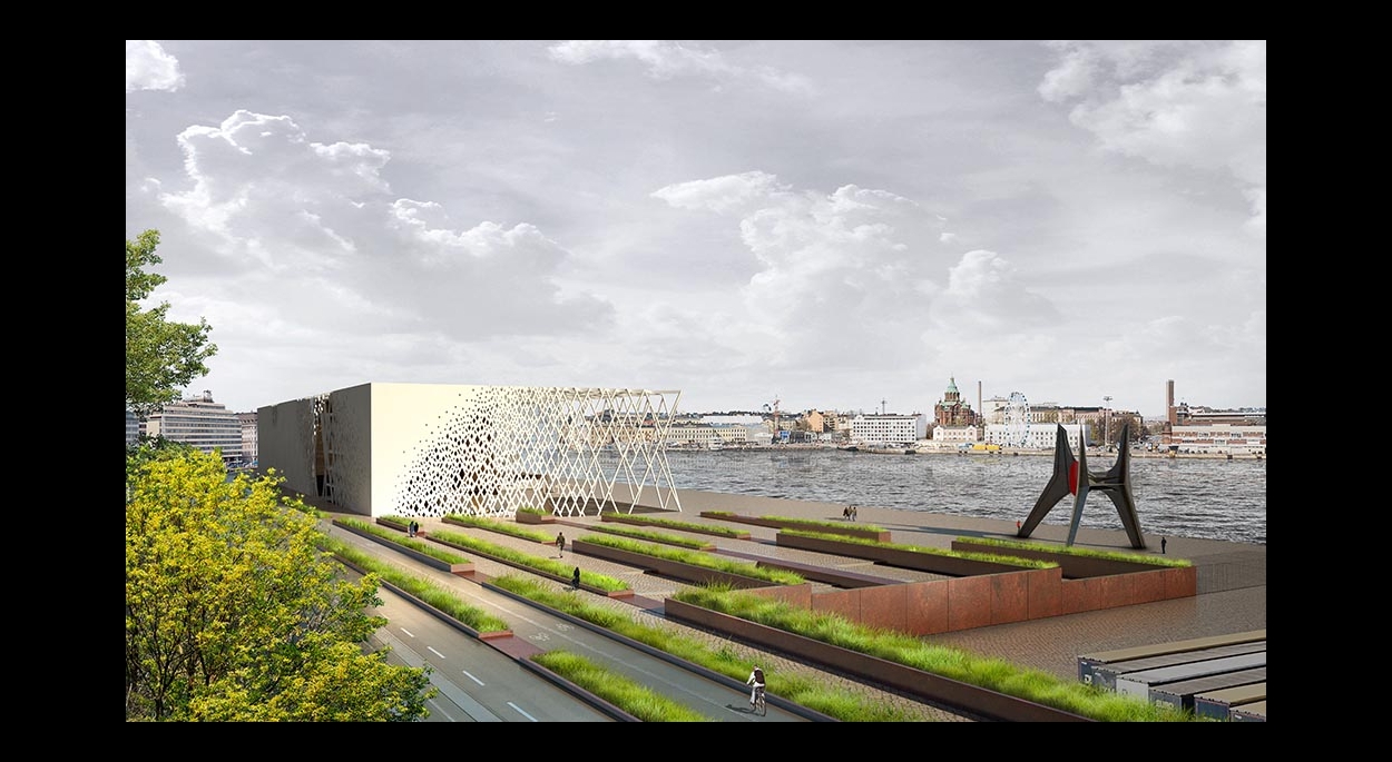 Musée Guggenheim Helsinki : Depuis le terminal portuaire