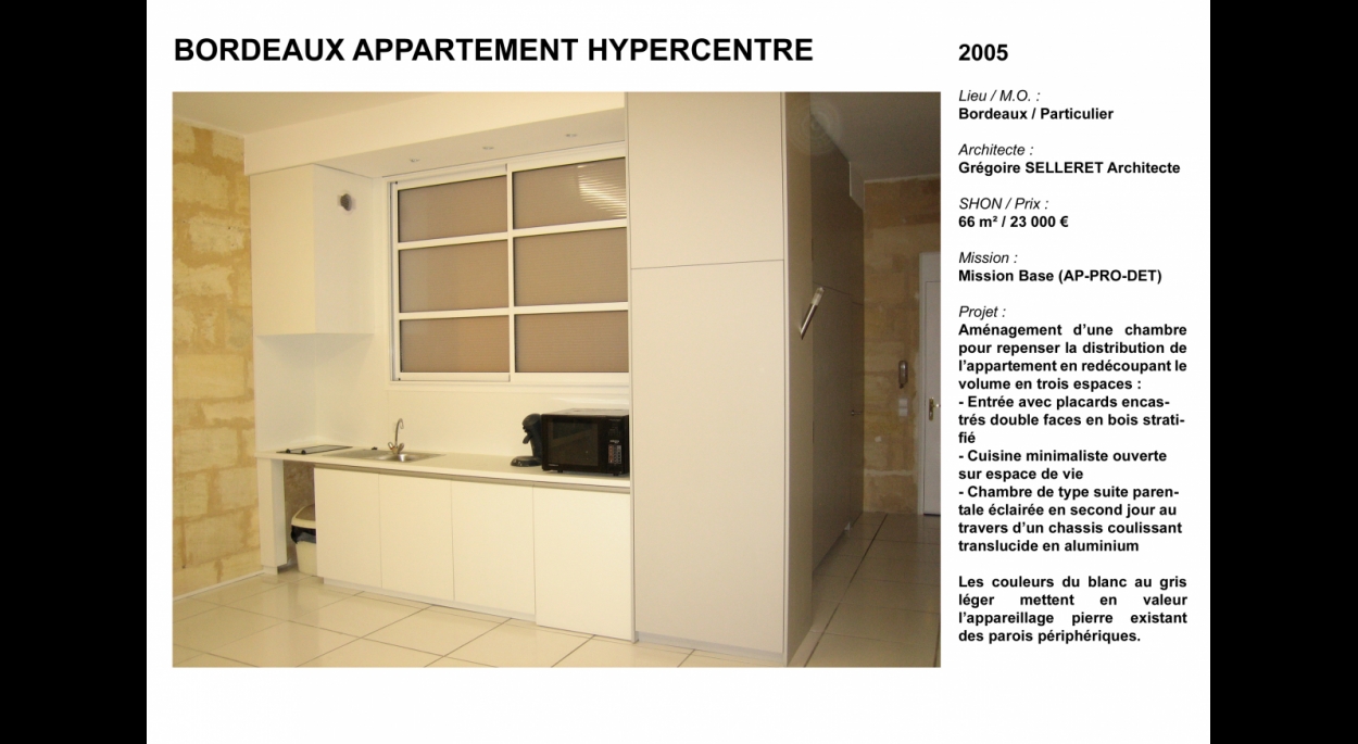 Aménagement appartement hypercentre Bordeaux