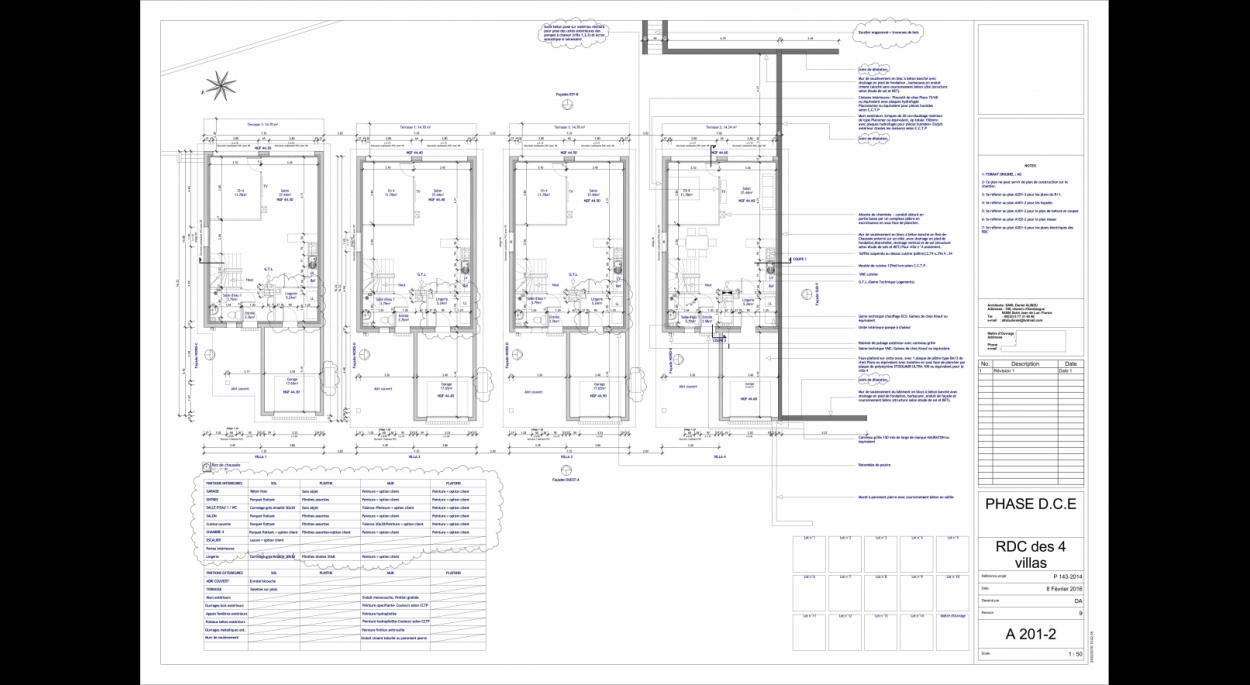 Plan des RdC - Ground floors plan
