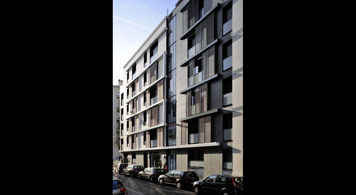 Logements collectifs haut-de-gamme à Lyon 6ème - Archigroup Architectes - façade côté rue
