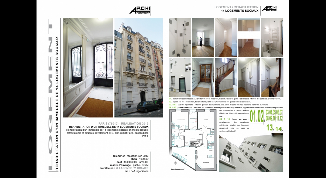 ARCHIFACTORY - Elogie 13 rue Lacoste 75012 Paris