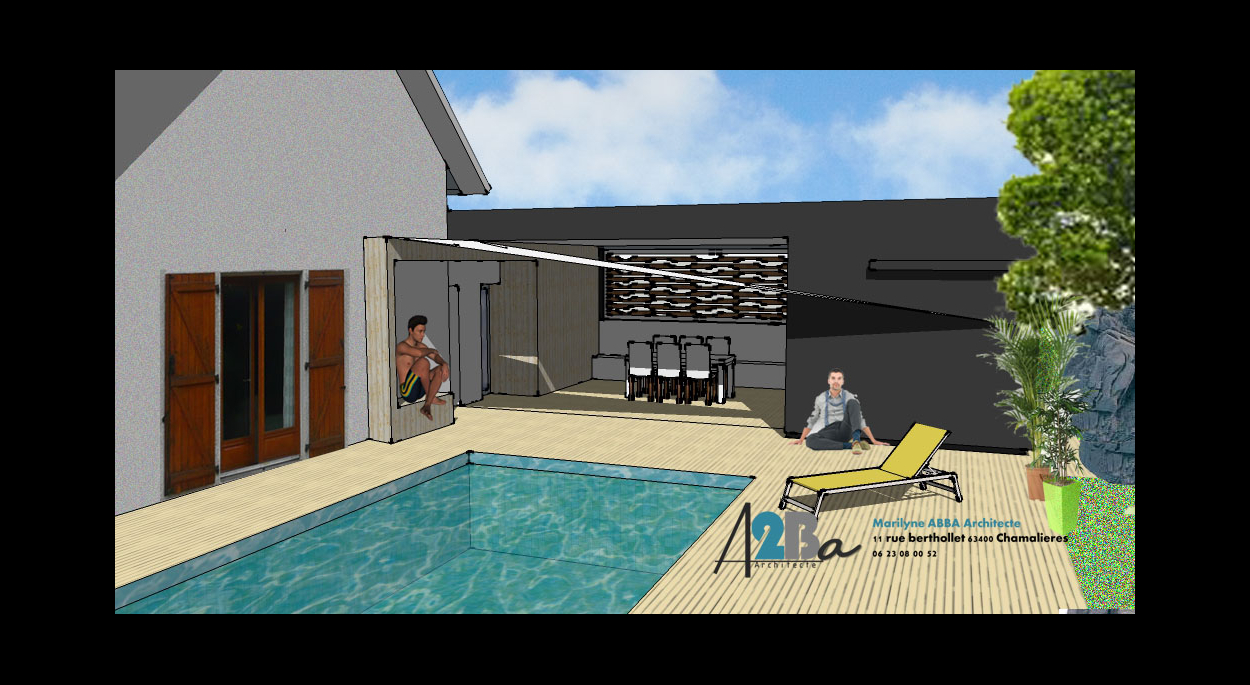 création d'un pool house Nebouzat (63)