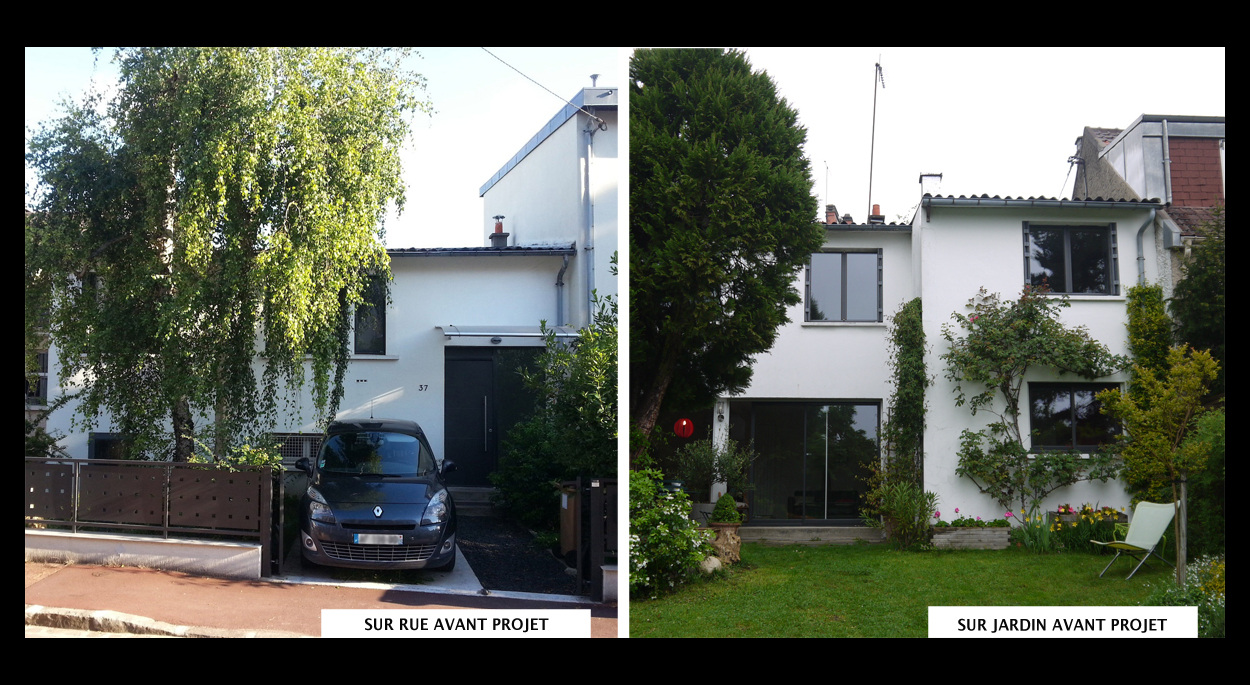 La maison avant et après travaux