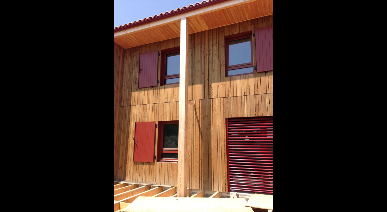 Construction d'une maison individuelle bois BBC à Saint Denis du Pin (17)