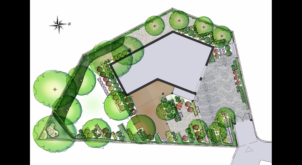 Proposition 1 - Plan d'aménagement - GUILLAUME BEAUFOCHER architecte