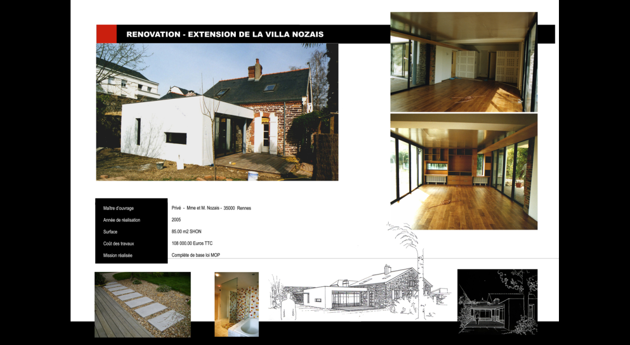 Rénovation et extension d'une maison d'habitation