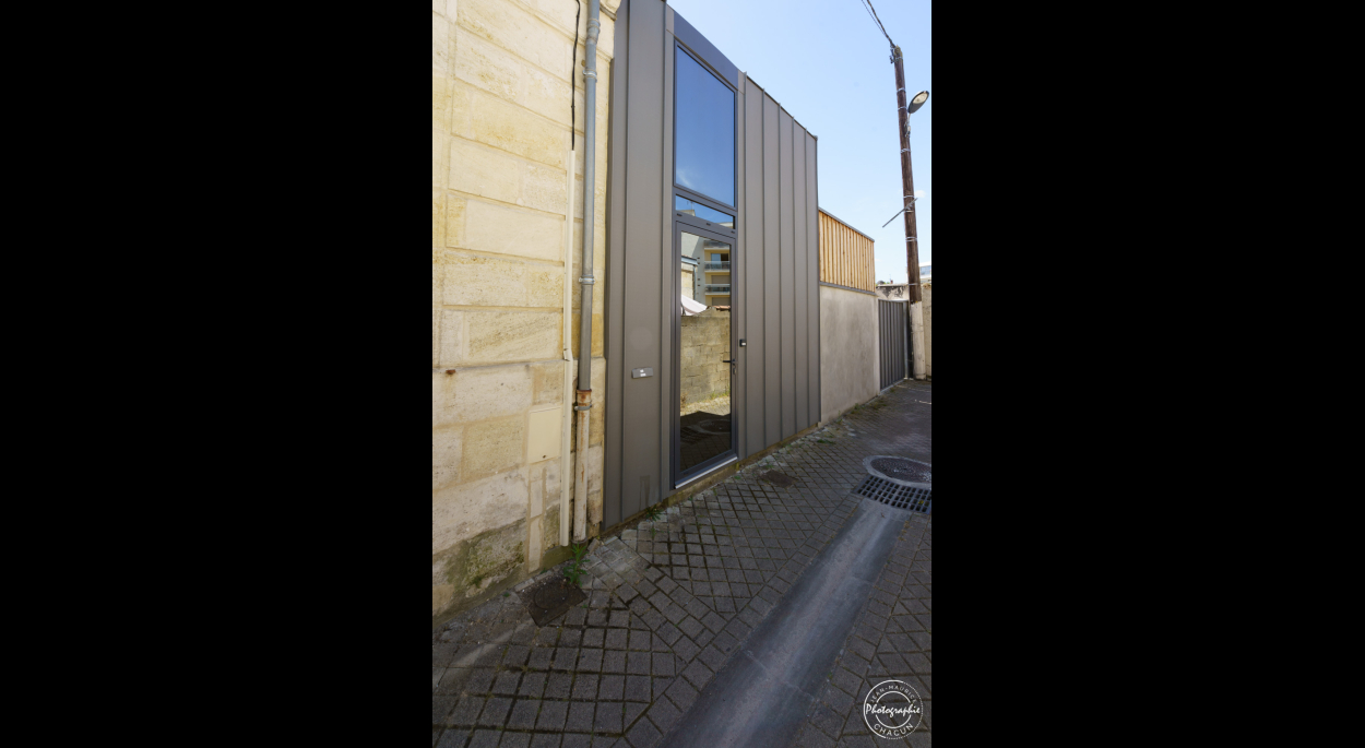 JRA Justine Reverchon Architecte - Maison B76 - intégration rue (réhabilitation et extension /surélévation d'une maison de ville pierre / zinc)