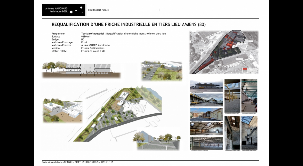 Requalification d'une friche industrielle en Tiers Lieu - Maugnard_Architectes_Amiens 