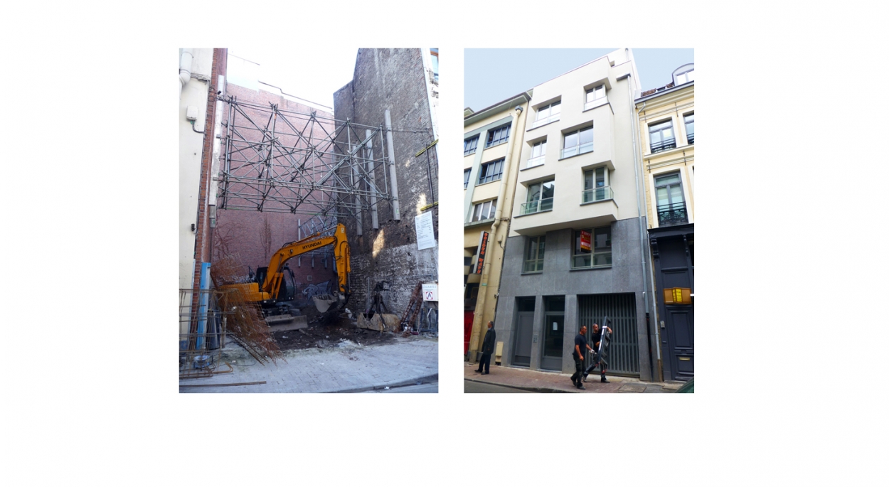 Projet de 6 logements collectifs - Vues avant et après travaux