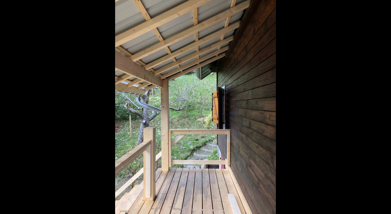 Rénovation de balcon bois - travaux en cours