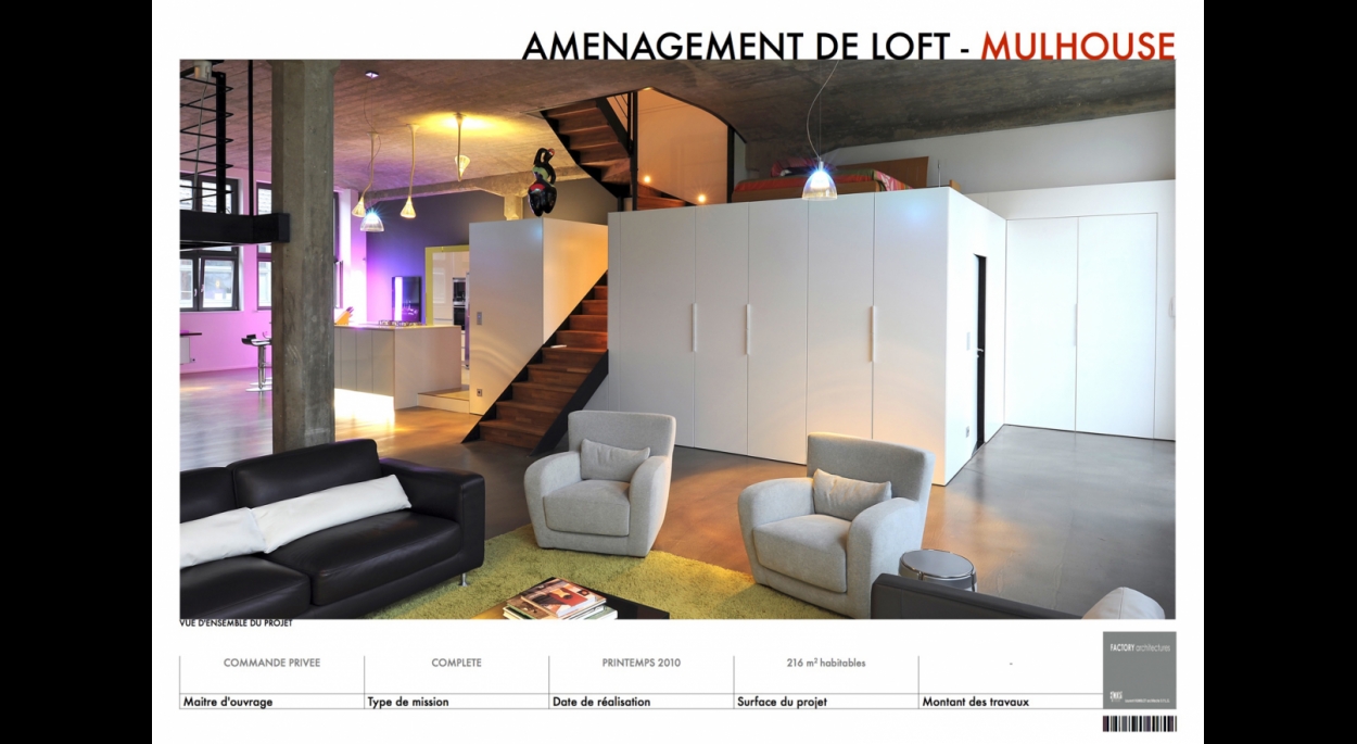 Création d'un loft à Mulhouse
