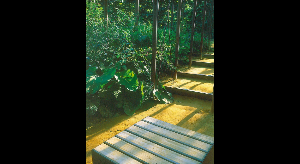 Babylones jardin suspendu festival des jardins de chaumont sur loire 1996 1997 benoit sejourne architecte
