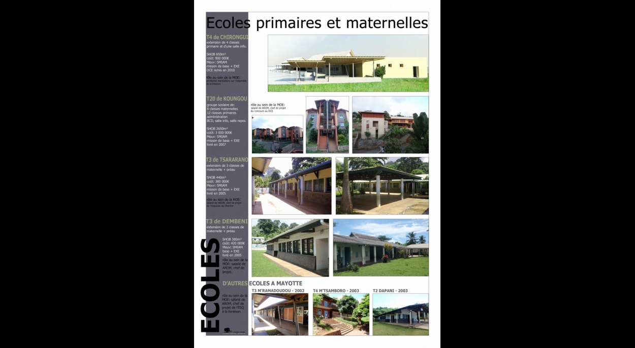 de nombreuses écoles à Mayotte chez AROM