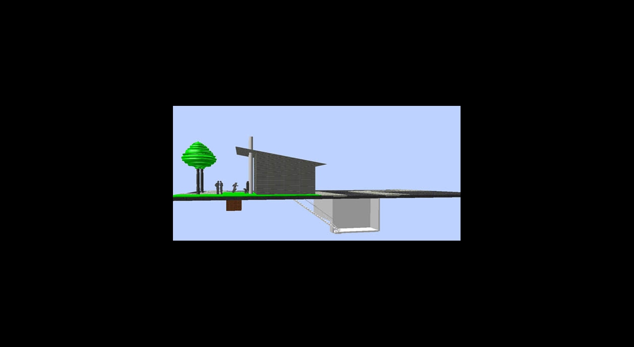 Schéma 3D de la chaufferie
