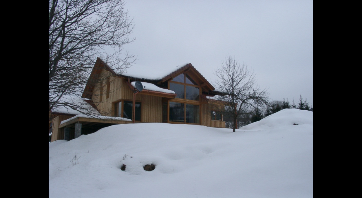 maison ossature bois bioclimatique maison passive solaire Vosges