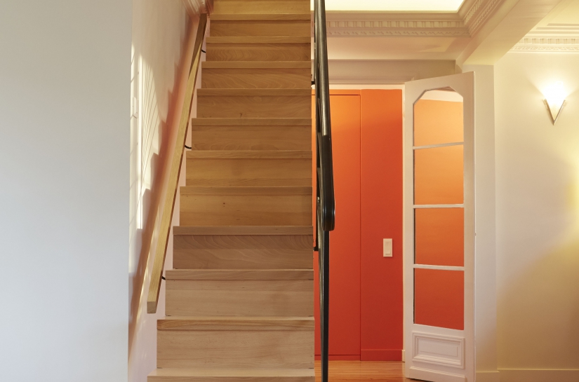 Escalier bois-Création d'un duplex-Ouverture d'une trémie