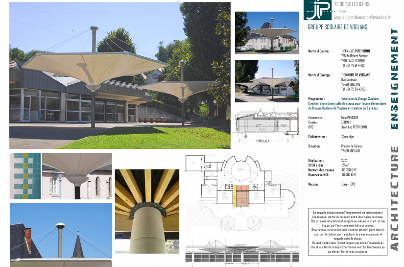 Extension G.S. Voglans - JLP architecte