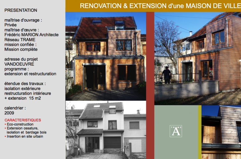 Extension et rénovation d'une maison - construction bois